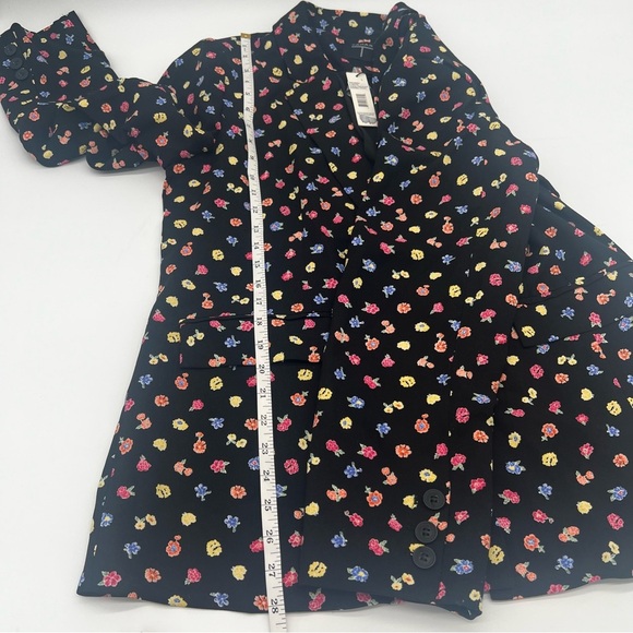 Tahari ASL Floral Toss Black Blazer Jacket – Size L – NWT Colorful Print - Picture 13 of 13